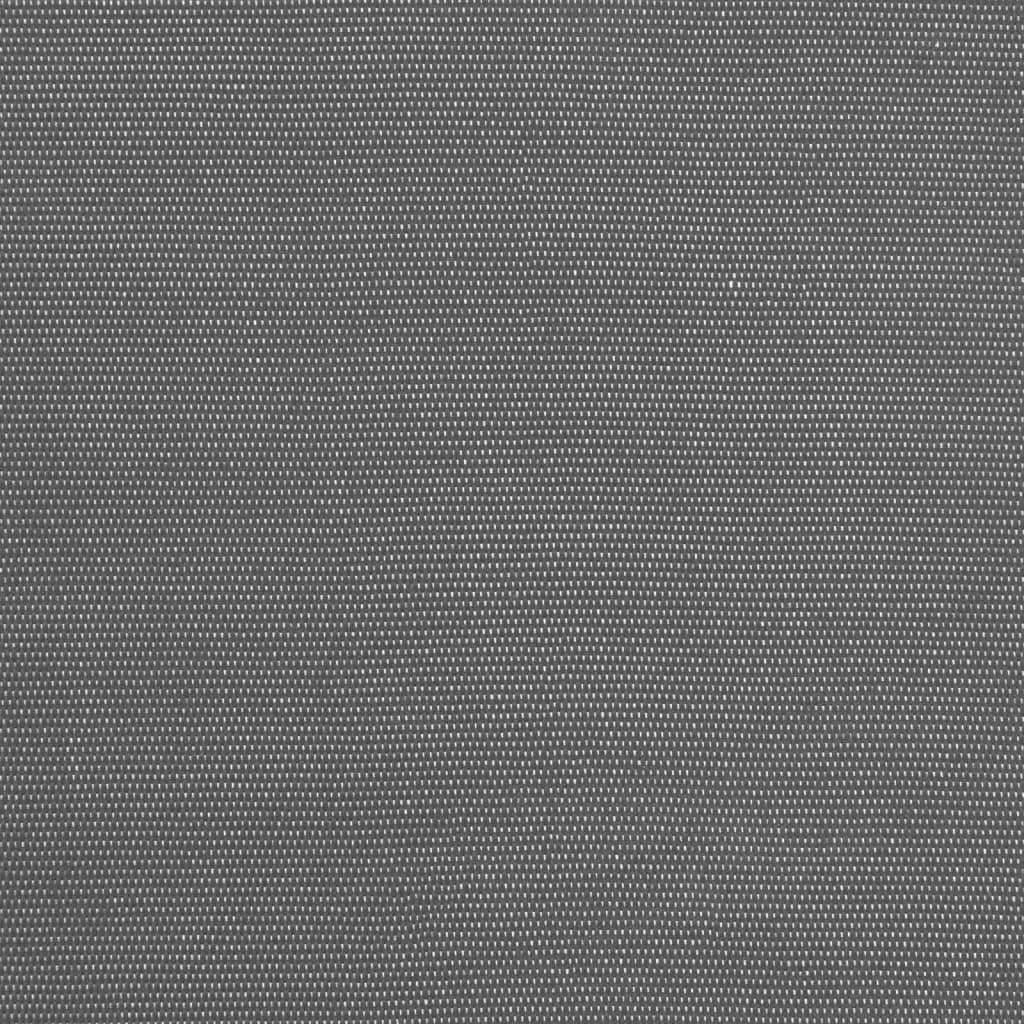 Markise Einziehbar Anthrazit 400x150 cm Stoff und Stahl