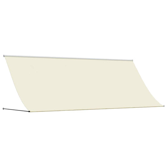 Markise Einziehbar Creme 350x150 cm Stoff und Stahl