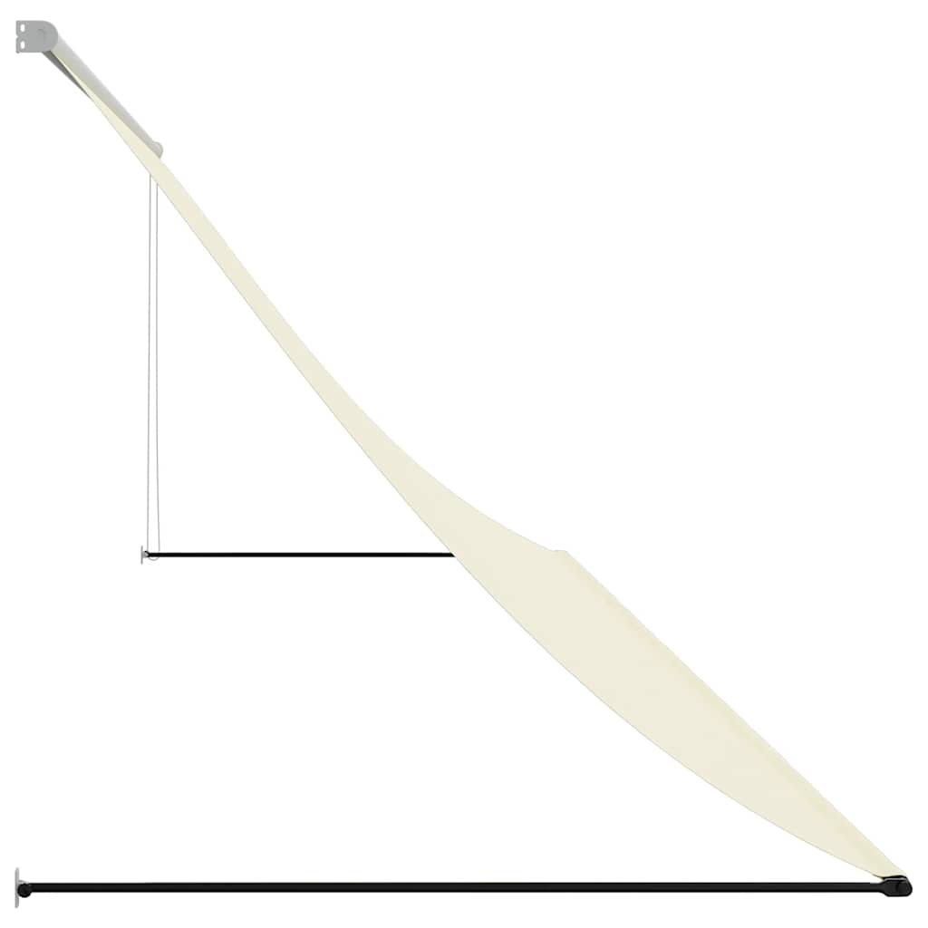 Markise Einziehbar Creme 350x150 cm Stoff und Stahl