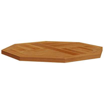Tischplatte 60x60x2,5 cm Achteckig Massivholz Teak