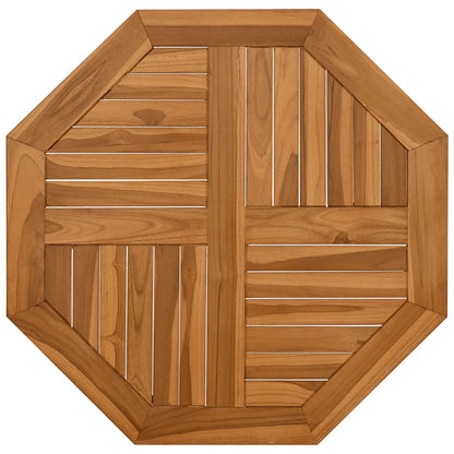 Tischplatte 70x70x2,5 cm Achteckig Massivholz Teak