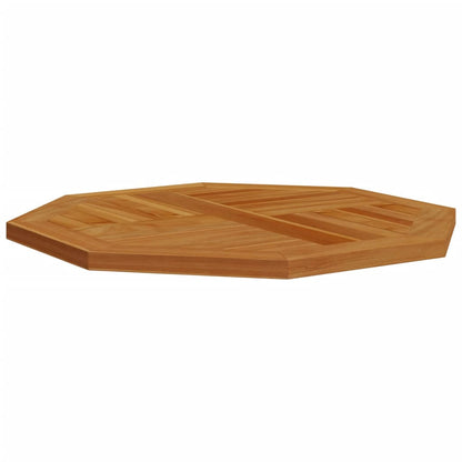 Tischplatte 70x70x2,5 cm Achteckig Massivholz Teak