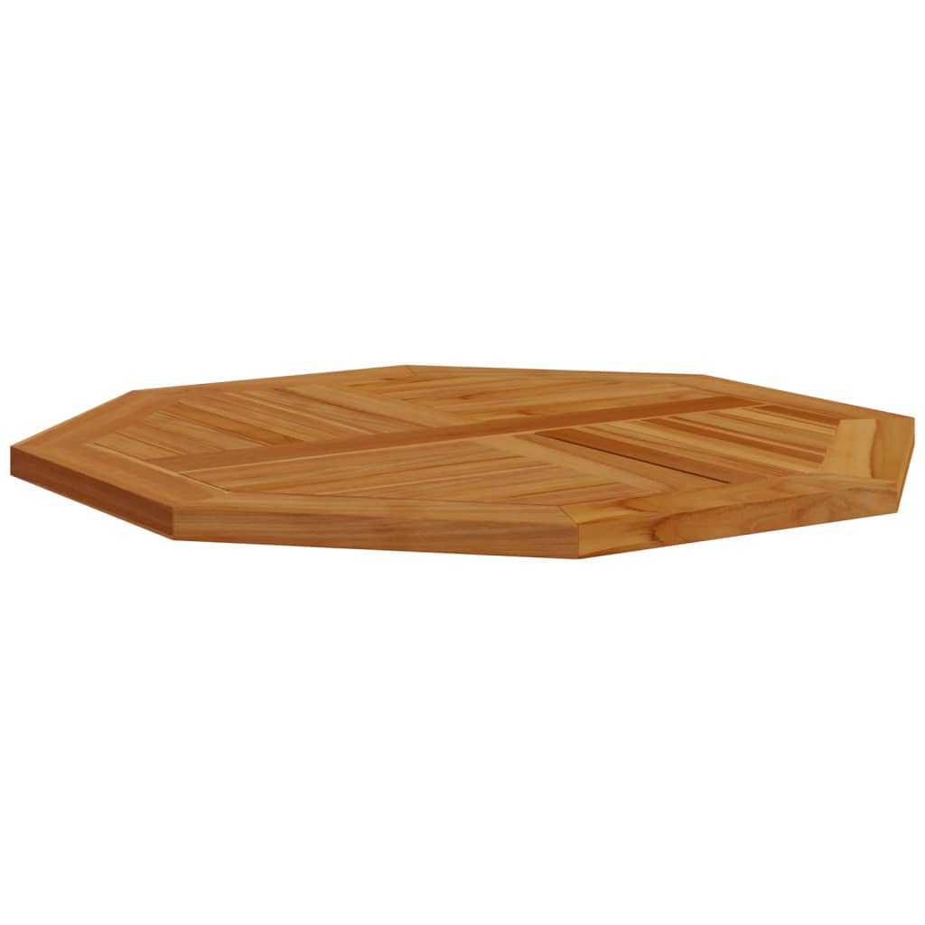 Tischplatte 80x80x2,5 cm Achteckig Massivholz Teak