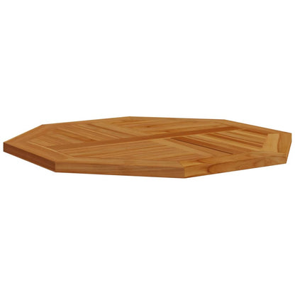Tischplatte 80x80x2,5 cm Achteckig Massivholz Teak
