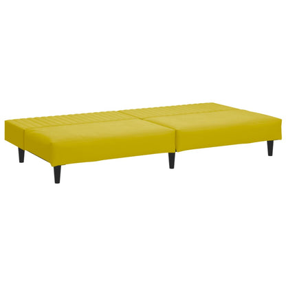 2-delt sofasæt gult fløjl