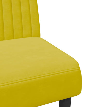 2-delt sofasæt gult fløjl