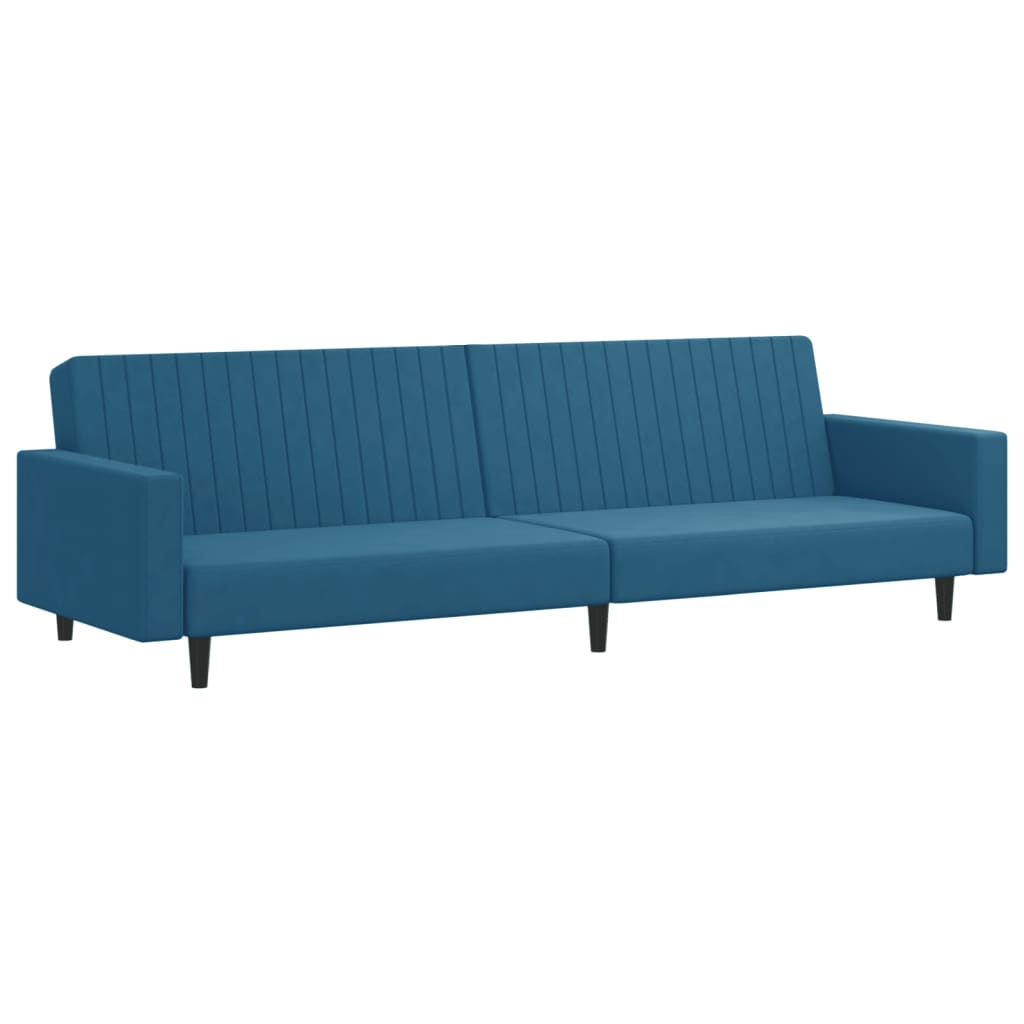 2-delt Blue Velvet sofasæt