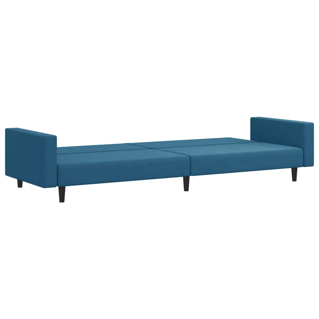 2-delt Blue Velvet sofasæt