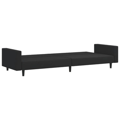 2-delt Sofasæt i sort fløjl