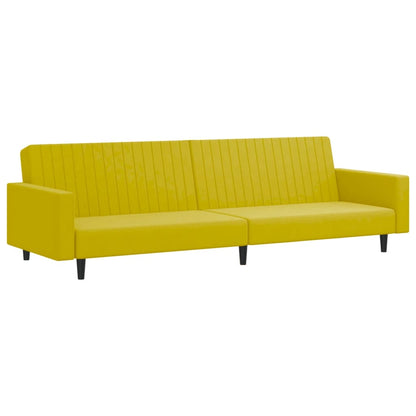 2-delt sofasæt gult fløjl