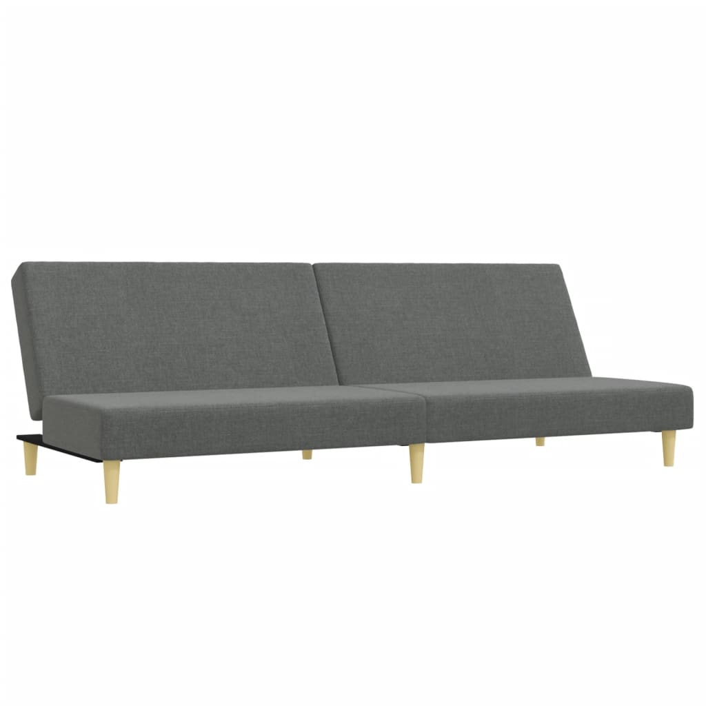 2-delt Sofasæt mørkegrå stof