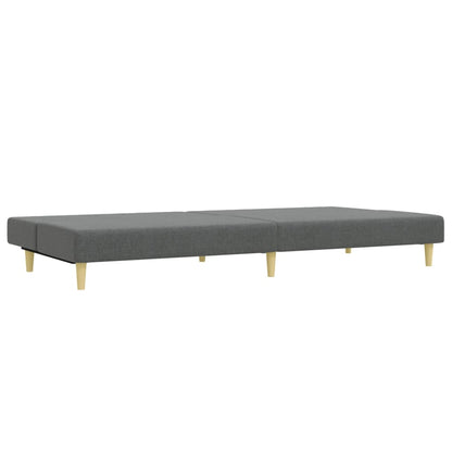 2-delt Sofasæt mørkegrå stof