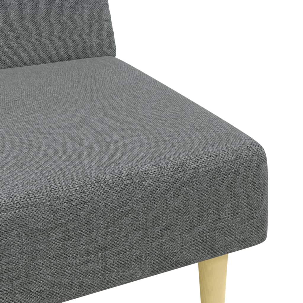 2-delt Sofasæt mørkegrå stof