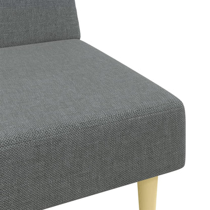 2-delt Sofasæt mørkegrå stof