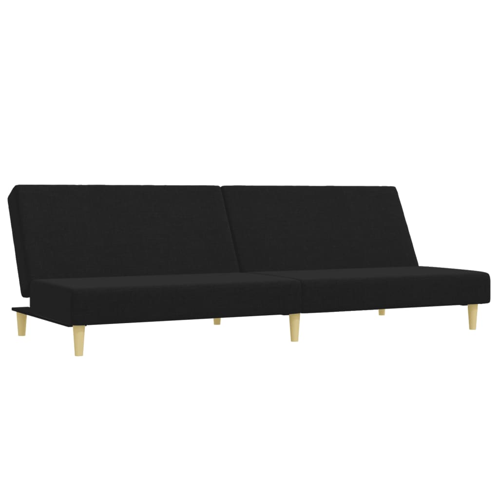 2-delt Sofasæt sort stof