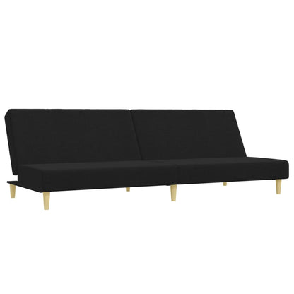 2-delt Sofasæt sort stof