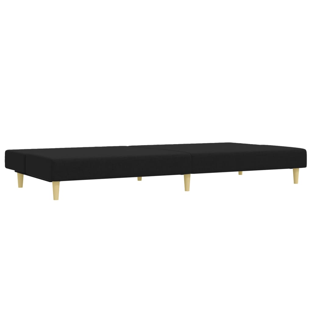 2-delt Sofasæt sort stof