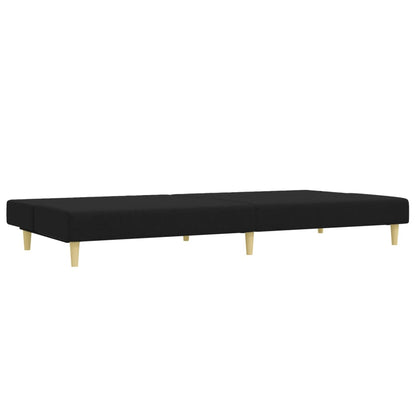 2-delt Sofasæt sort stof