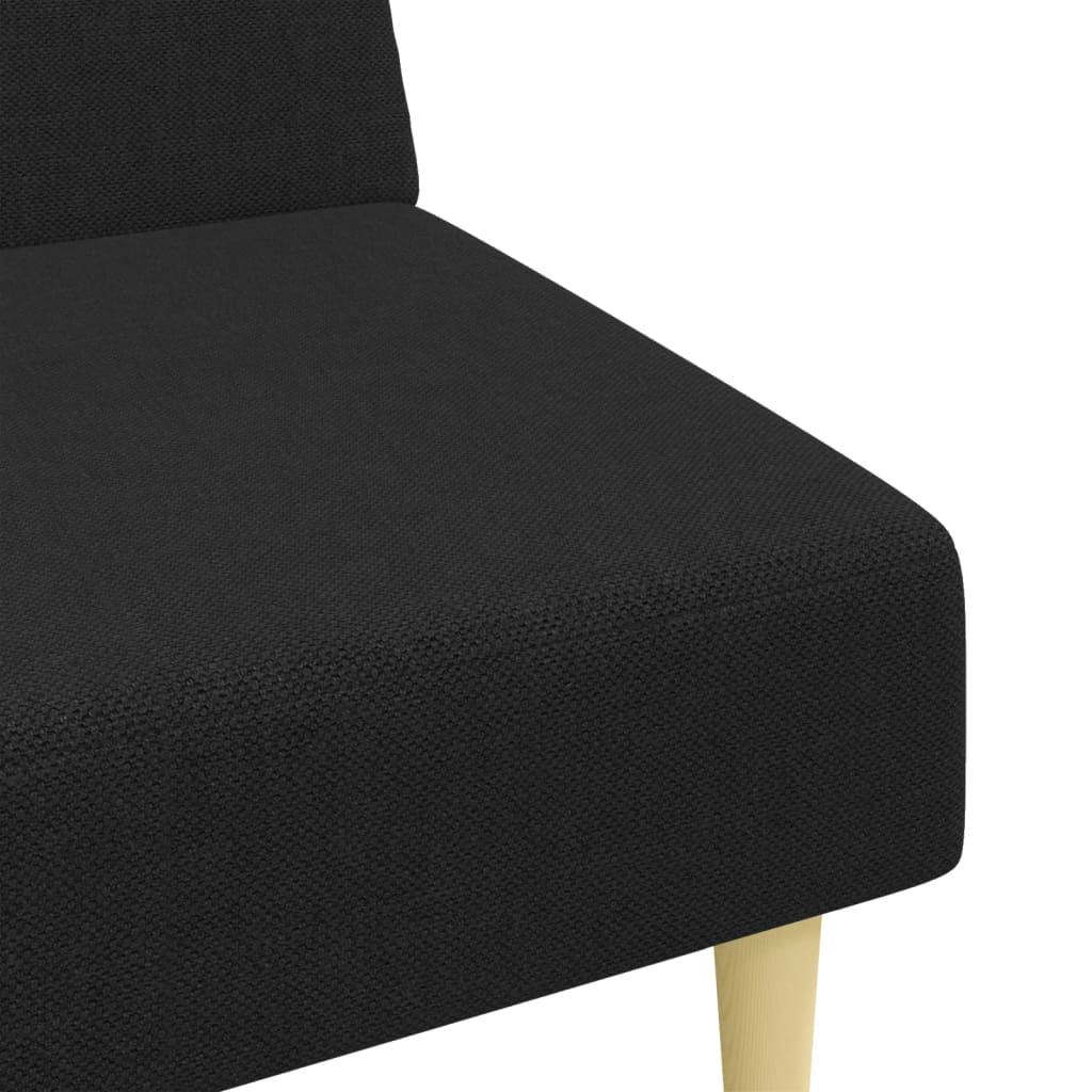 2-delt Sofasæt sort stof