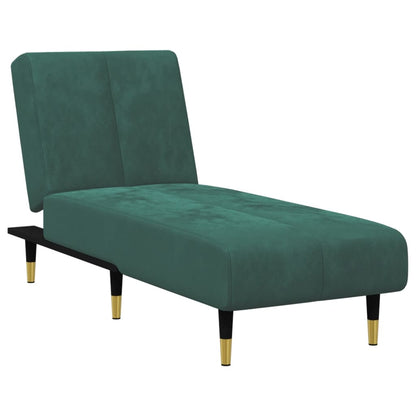 2-delt Sofasæt mørkegrøn fløjl