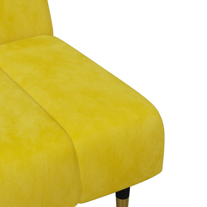 2-delt sofasæt gult fløjl