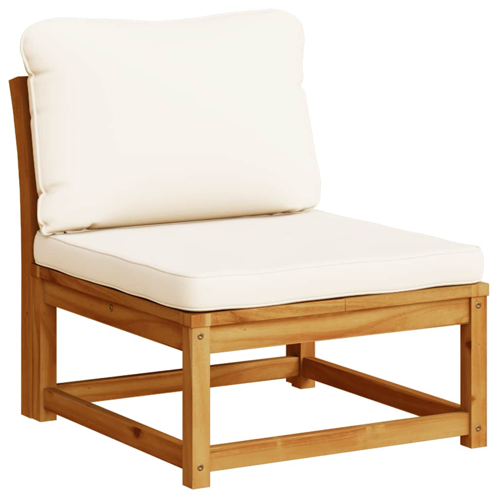 4-tlg. Garten-Lounge-Set mit Kissen Massivholz Akazie