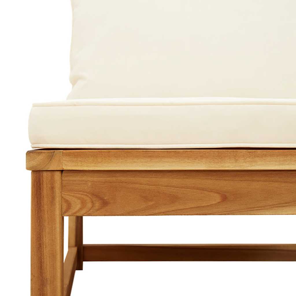 4-tlg. Garten-Lounge-Set mit Kissen Massivholz Akazie