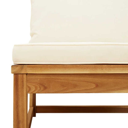4-tlg. Garten-Lounge-Set mit Kissen Massivholz Akazie