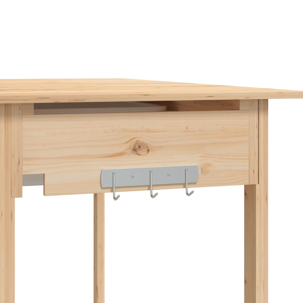 Plantebord med vask 147,5x44x139,5 cm massiv grantræ
