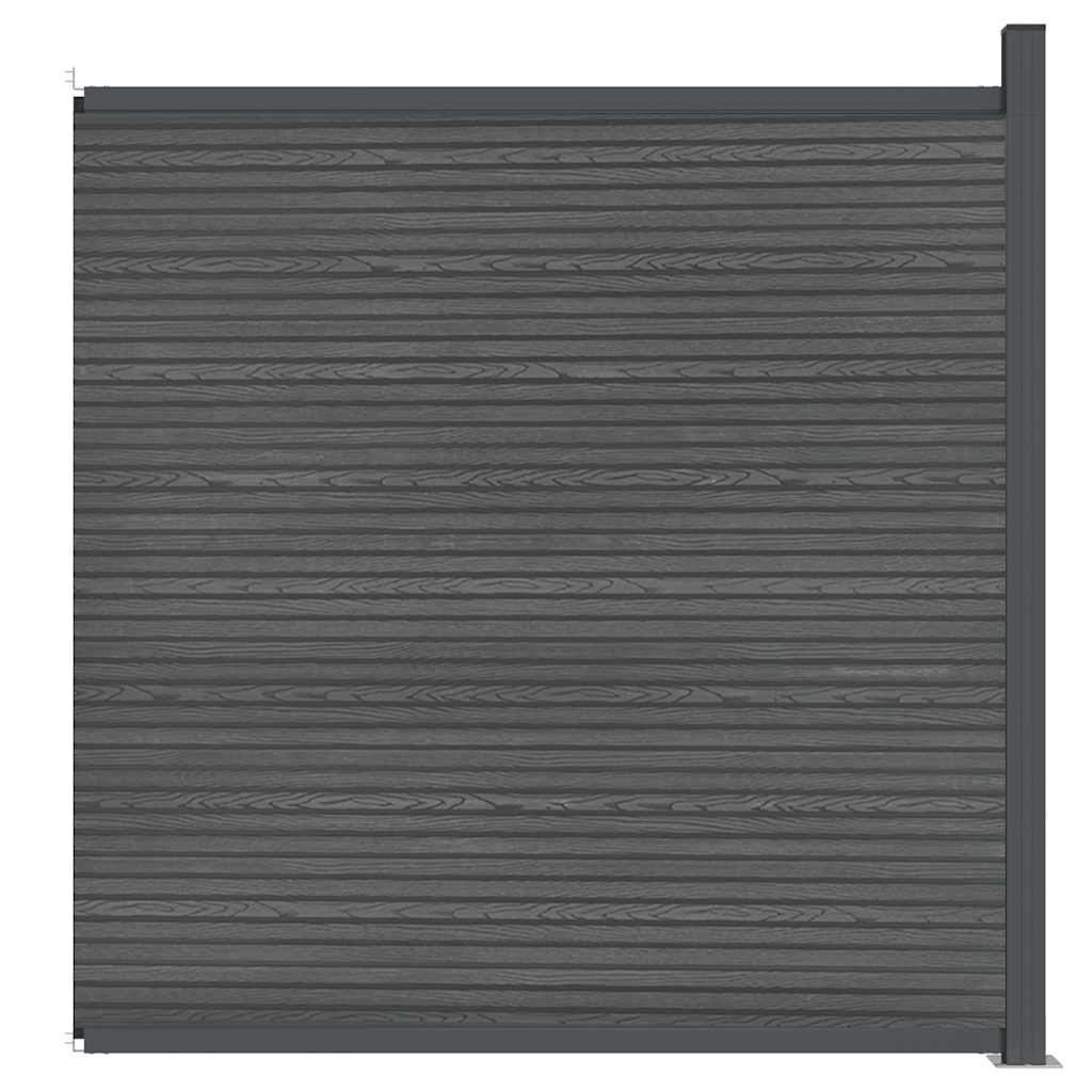 Zaunelement WPC Grau 173x186 cm