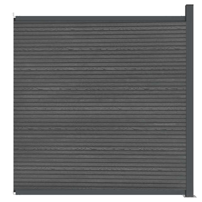 Zaunelement WPC Grau 173x186 cm