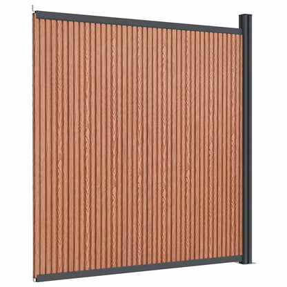 Zaunelement WPC Braun 173x186 cm
