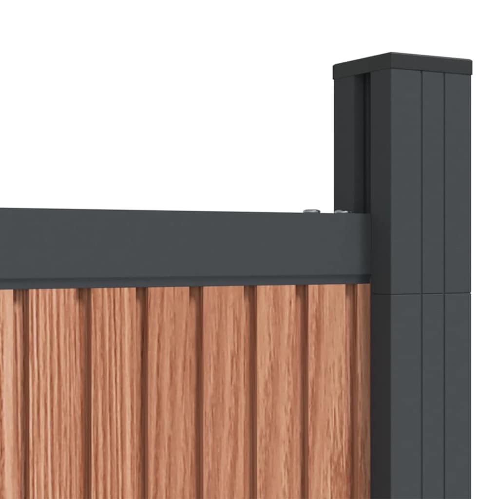 Zaunelement WPC Braun 173x186 cm
