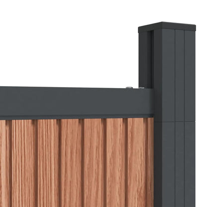 Zaunelement WPC Braun 173x186 cm
