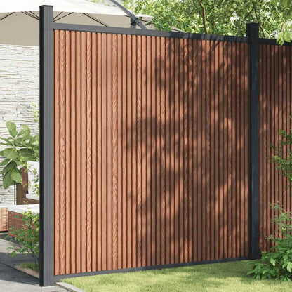 Zaunelement WPC Braun 173x186 cm