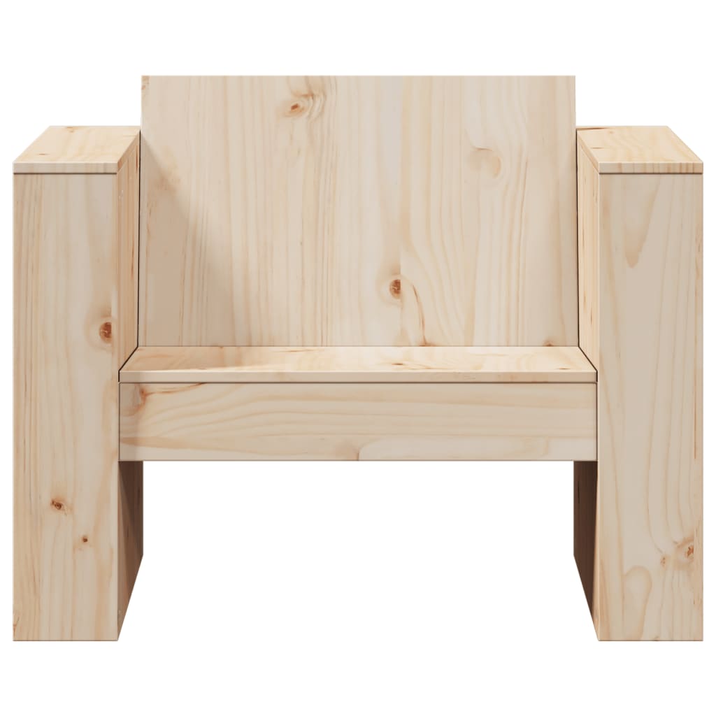 Havestol 79x60x62 cm massivt fyrretræ