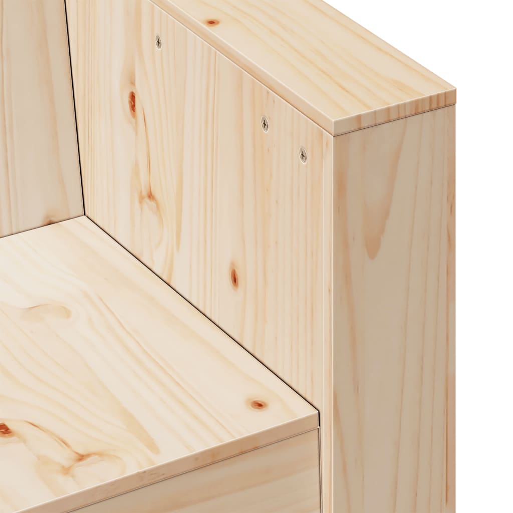 Havestol 79x60x62 cm massivt fyrretræ