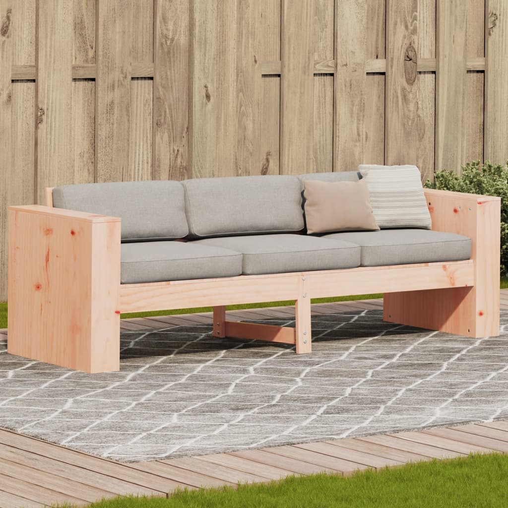 Havesofa 3-personers 189x60x62 cm massivt douglasgrantræ