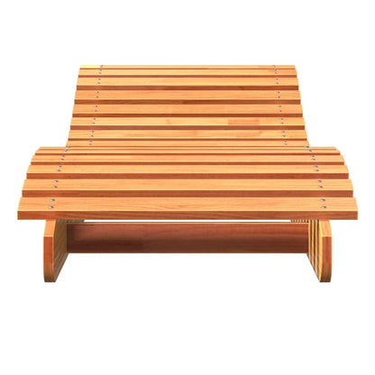 Sonnenliegen 2 Stk. Wachsbraun 205x60x31,5 cm Massivholz Kiefer