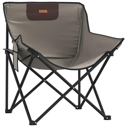 Campingstühle 2 Stk. mit Tasche Klappbar Grau