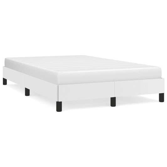 Bettgestell ohne Matratze Weiß 120x190 cm Kunstleder