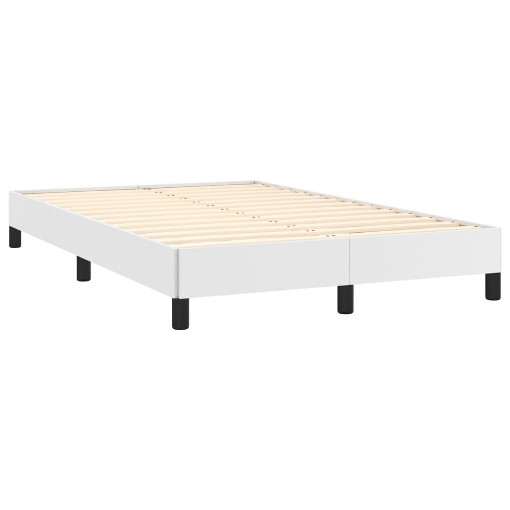 Bettgestell ohne Matratze Weiß 120x190 cm Kunstleder