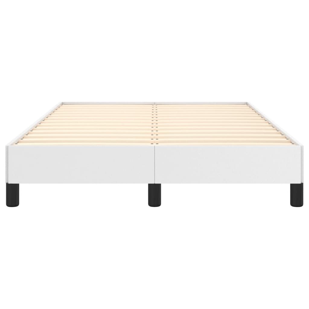 Bettgestell ohne Matratze Weiß 120x190 cm Kunstleder