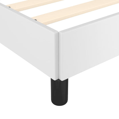 Bettgestell ohne Matratze Weiß 120x190 cm Kunstleder