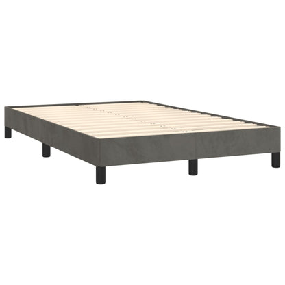 Bettgestell ohne Matratze Dunkelgrau 120x190 cm Samt