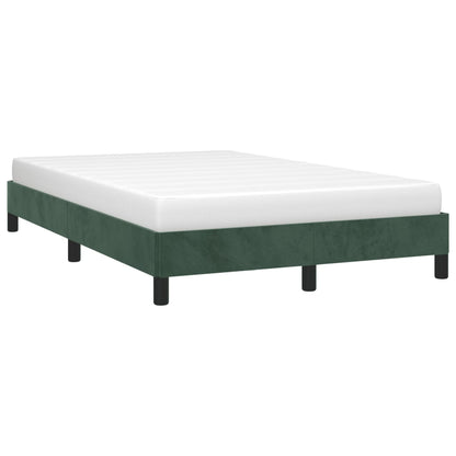 Bettgestell ohne Matratze Dunkelgrün 120x190 cm Samt