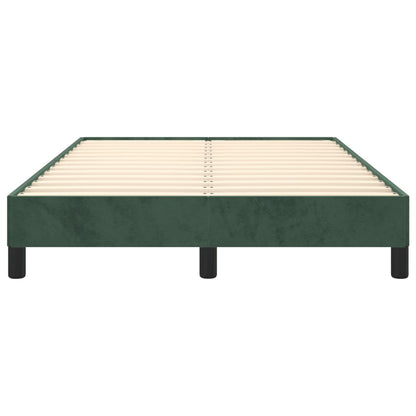 Bettgestell ohne Matratze Dunkelgrün 120x190 cm Samt