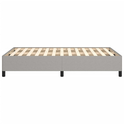 Bettgestell ohne Matratze Hellgrau 120x190 cm Stoff