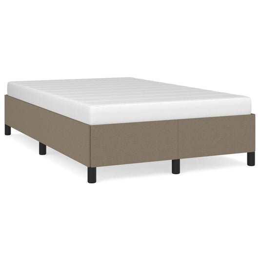 Bettgestell ohne Matratze Taupe 120x190 cm Stoff
