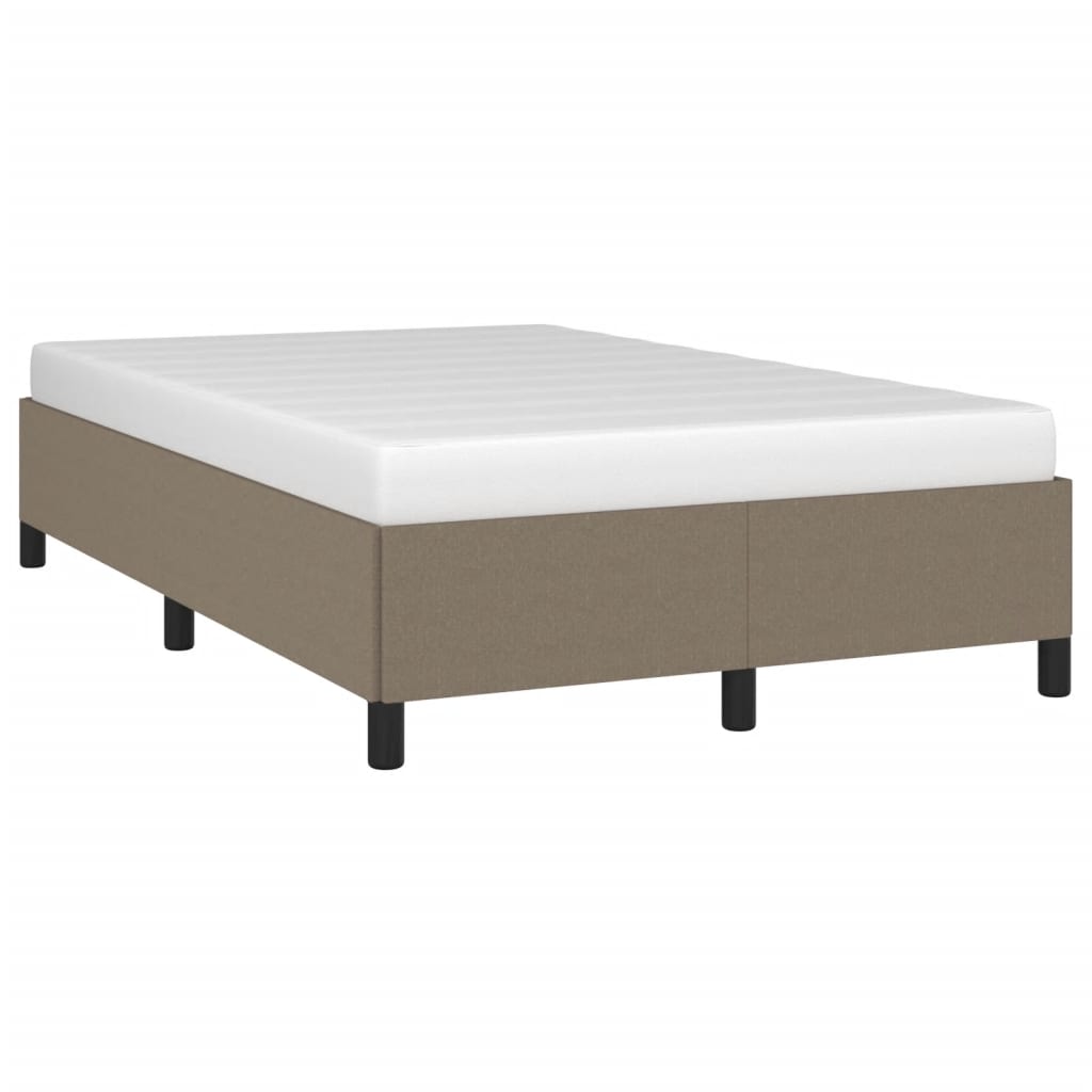 Bettgestell ohne Matratze Taupe 120x190 cm Stoff